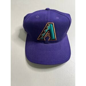 Vintage Arizona Diamondbacks Purple Strapback Hat 90s Logo MLB Classic USA wool